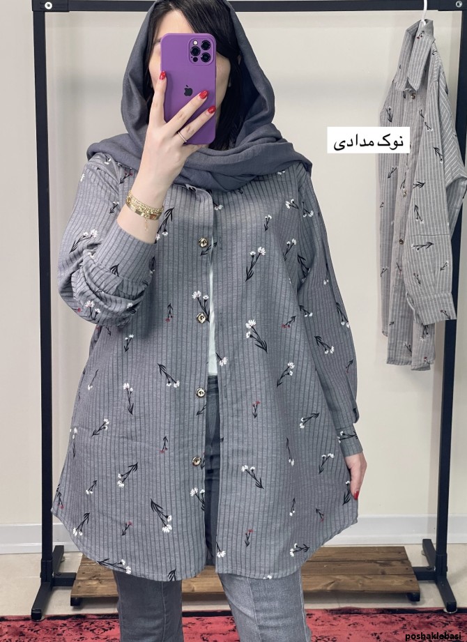 مدل مانتو تابستانی زنانه گلدار