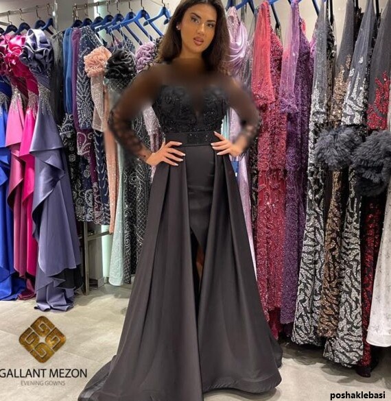 مدل لباس شب نارنجی