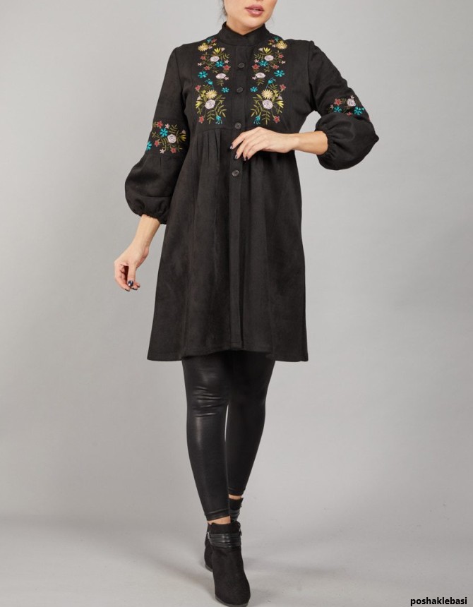مدل مانتو زنانه گلدوزی