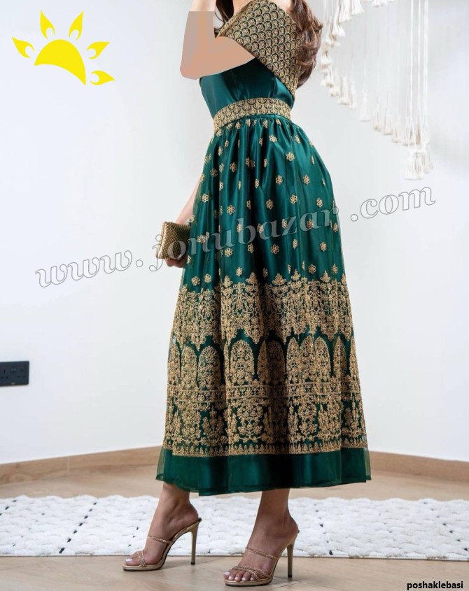 مدل لباس هندی نیم تنه با دامن