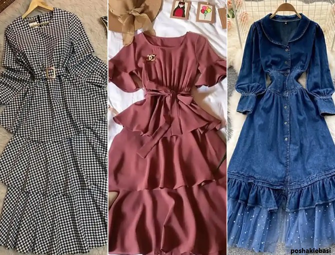 مدل لباس چین دار عروسکی