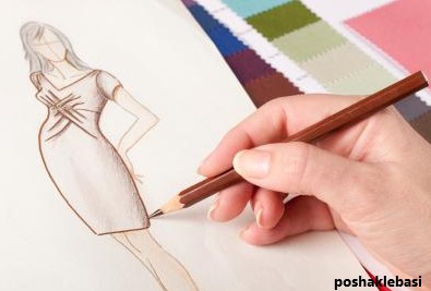 مدل لباس طراحی با مداد