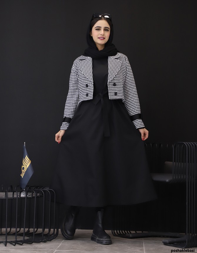مدل کت و دامن یقه انگلیسی