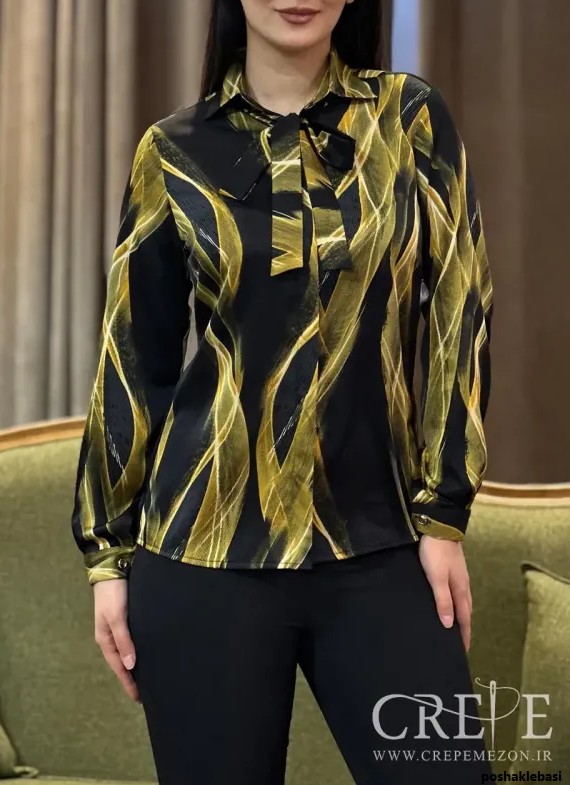 مدل لباس با پارچه ساتن سیلک