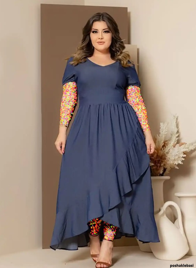 مدل لباس مجلسی سایز بزرگ ترک