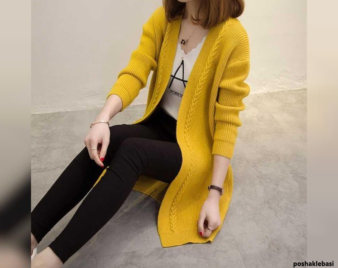 مدل ژاکت بافتنی زنانه با ماشین