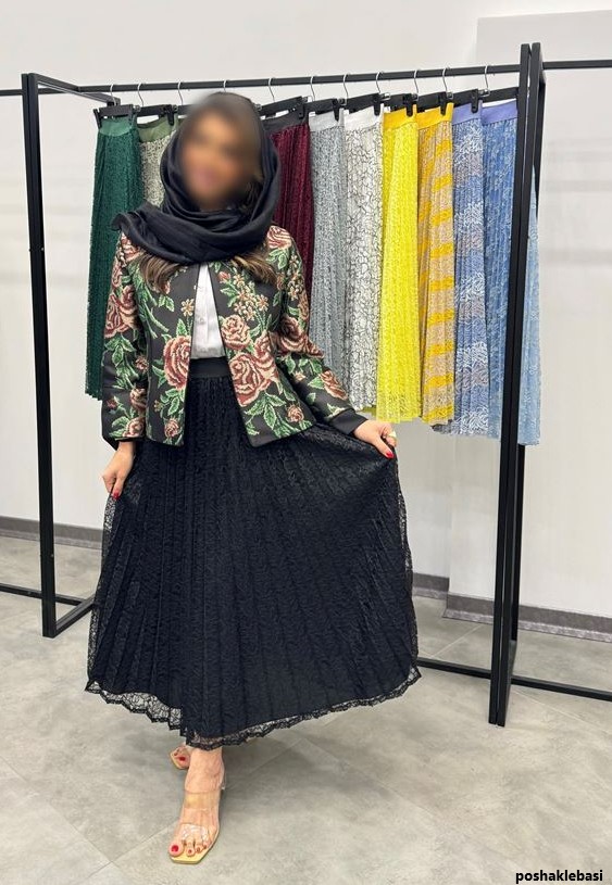 مدل دامن کلوش گیپور