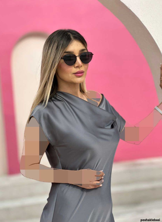 مدل لباس طوسی صورتی