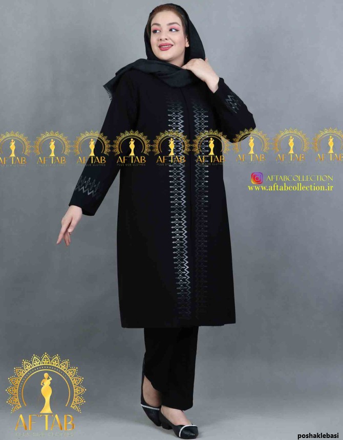 مدل مانتو زنانه کرپ مجلسی