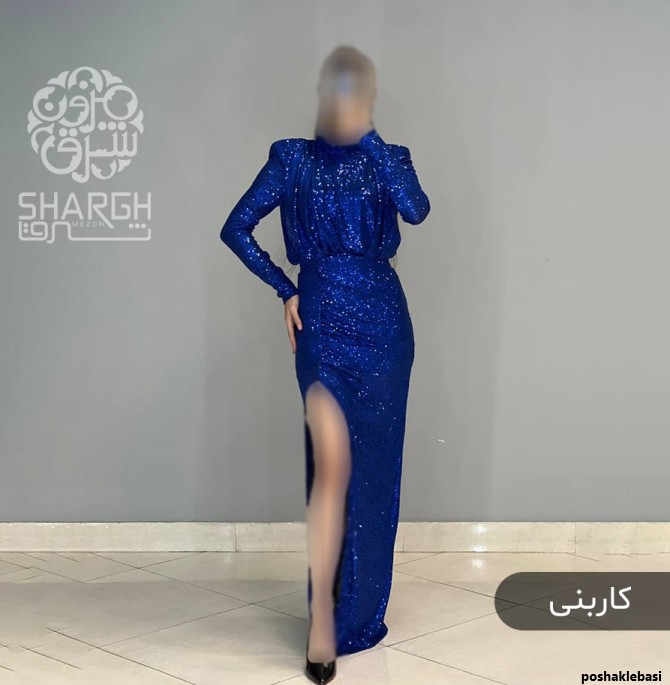 مدل لباس مجلسی پولکی ابی