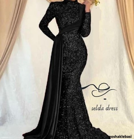 مدل پیراهن مجلسی بلند ساتن مدل پیراهن مجلسی بلند ساتن