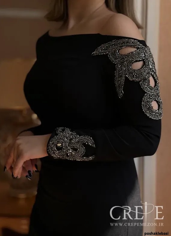 مدل لباس مجلسی رومی بلند
