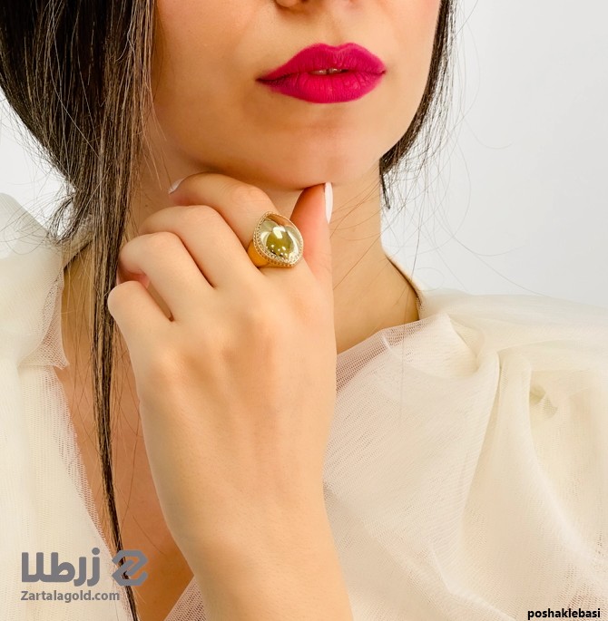 مدل گردنبند نگین دار طلا