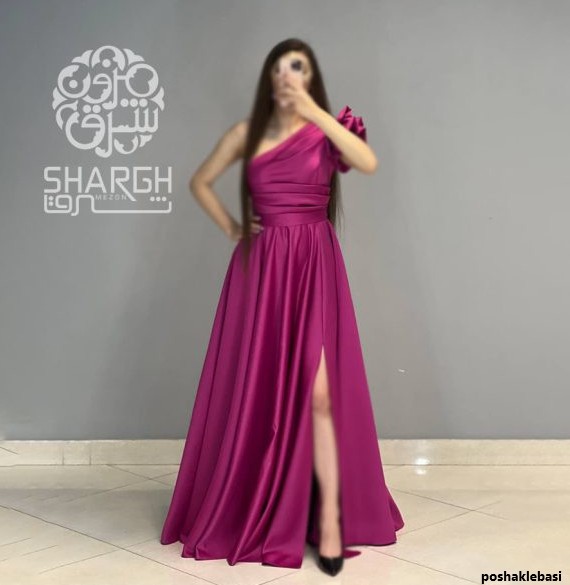 مدل لباس مجلسی رومی بلند
