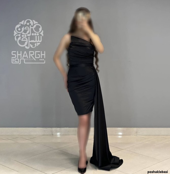 مدل لباس مجلسی دنباله دار کوتاه