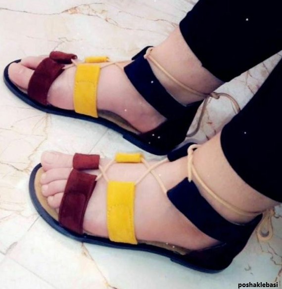 مدل صندل زنانه بدون پاشنه