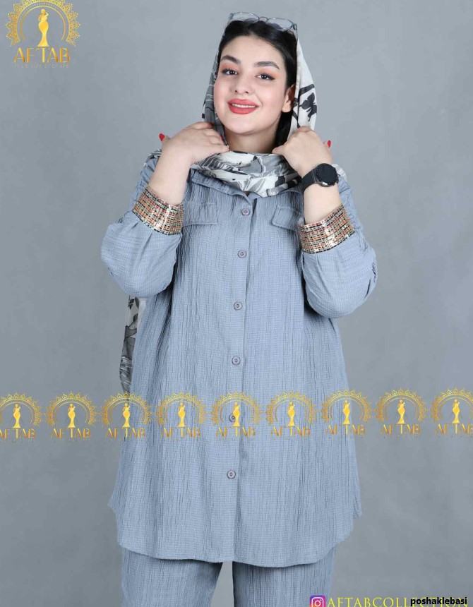مدل شومیز شلوار نخی دخترانه
