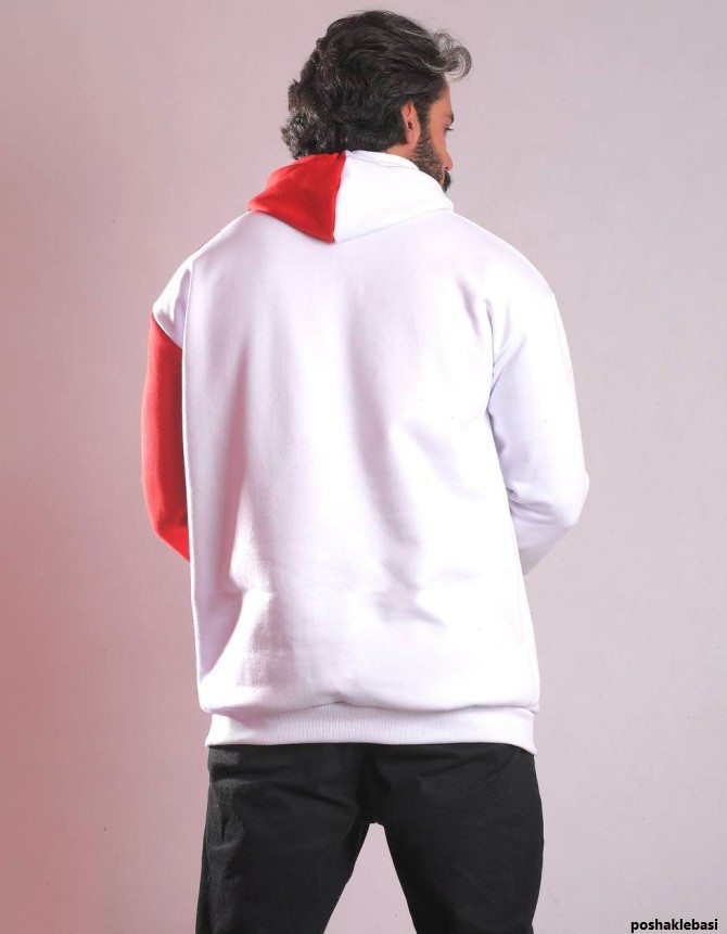 مدل هودی دو رنگ پسرانه