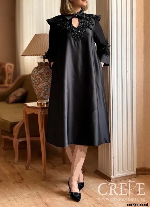 مدل پیراهن کوتاه کلوش خانگی مدل پیراهن کوتاه کلوش خانگی