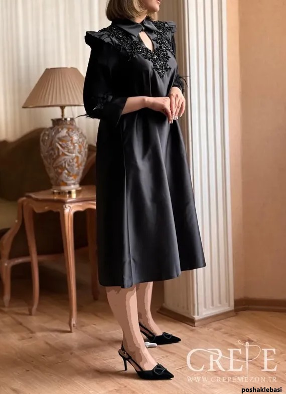 مدل پیراهن کوتاه کلوش خانگی مدل پیراهن کوتاه کلوش خانگی