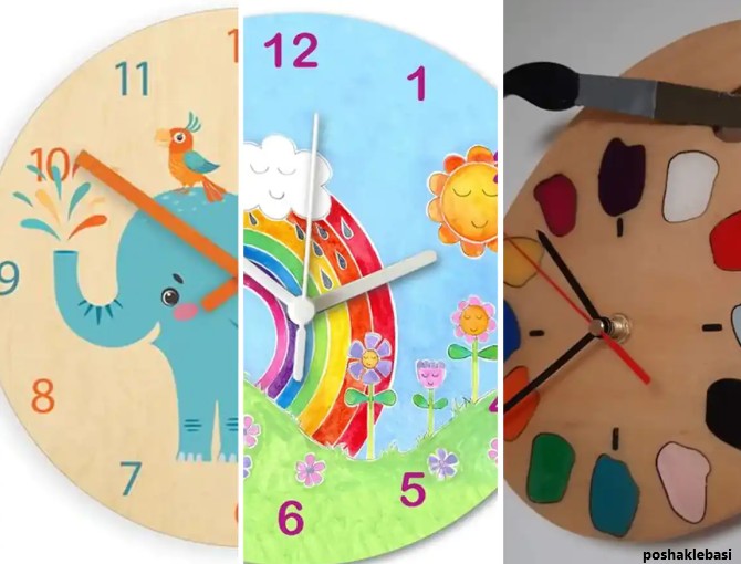 مدل ساعت دیواری کودکانه مدل ساعت دیواری کودکانه