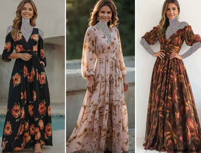 مدل لباس زنانه با پارچه کتان