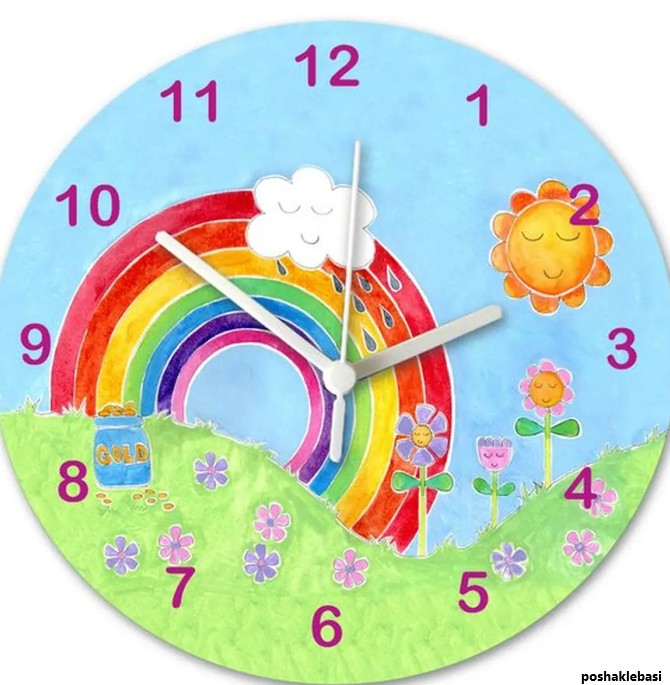 مدل ساعت دیواری کودکانه مدل ساعت دیواری کودکانه