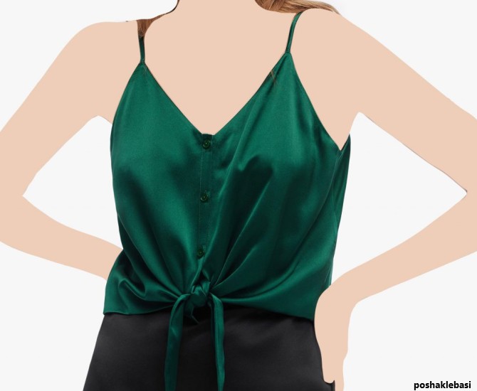 مدل تاپ زنانه ساتن