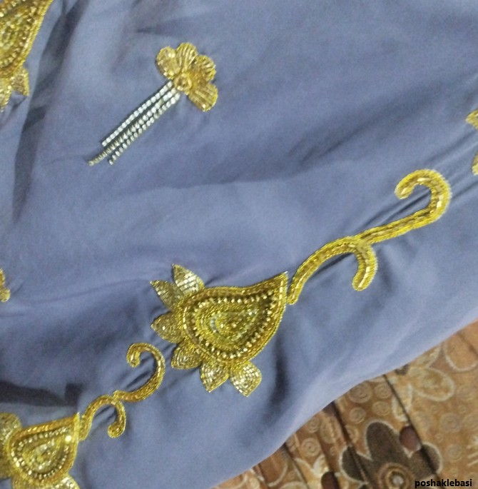 مدل لباس بندری با گلابتون و ملیله