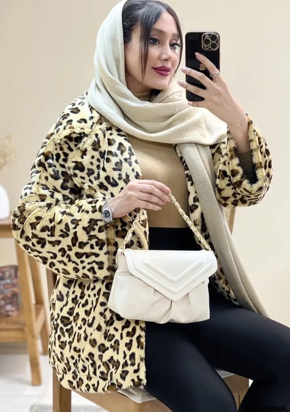 مدل پالتو طرح پلنگی جدید