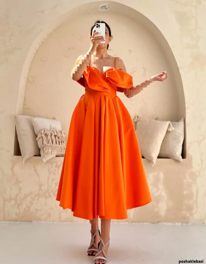 مدل پیراهن مجلسی ساده میدی مدل پیراهن مجلسی ساده میدی