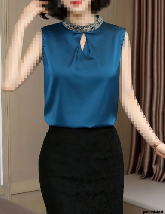 مدل تاپ زنانه ساتن