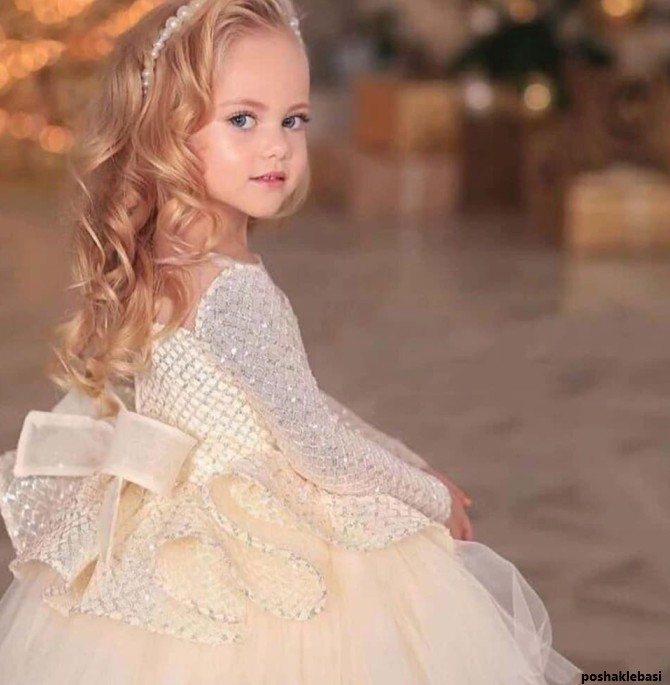 مدل لباس عروس پرنسسی جدید بچه گانه