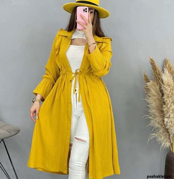 مدل مانتو کمر پلیسه مدل مانتو کمر پلیسه