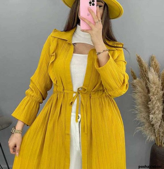 مدل مانتو کمر پلیسه مدل مانتو کمر پلیسه