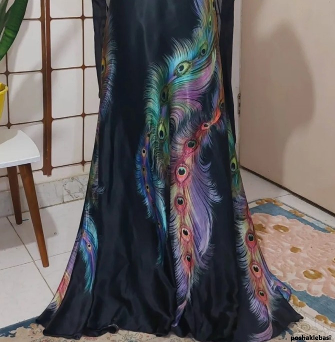 مدل لباس مجلسی زنانه طاووسی