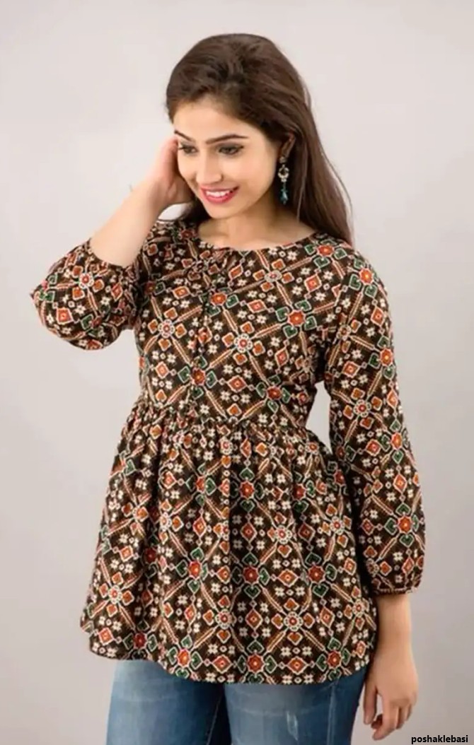 مدل بلوز زنانه چین دار