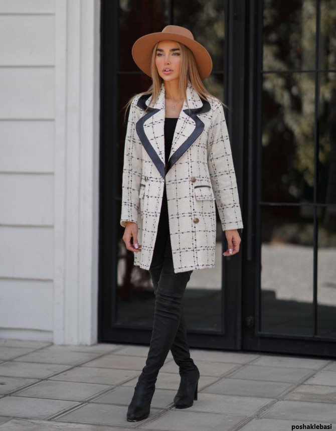 مدل کت بلند پاییزه زنانه مدل کت بلند پاییزه زنانه