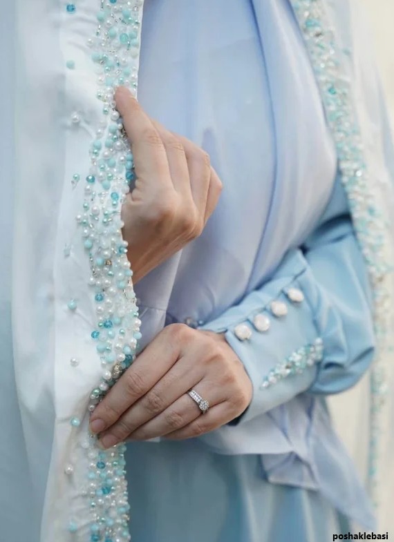 مدل لباس عروس با حجاب کامل
