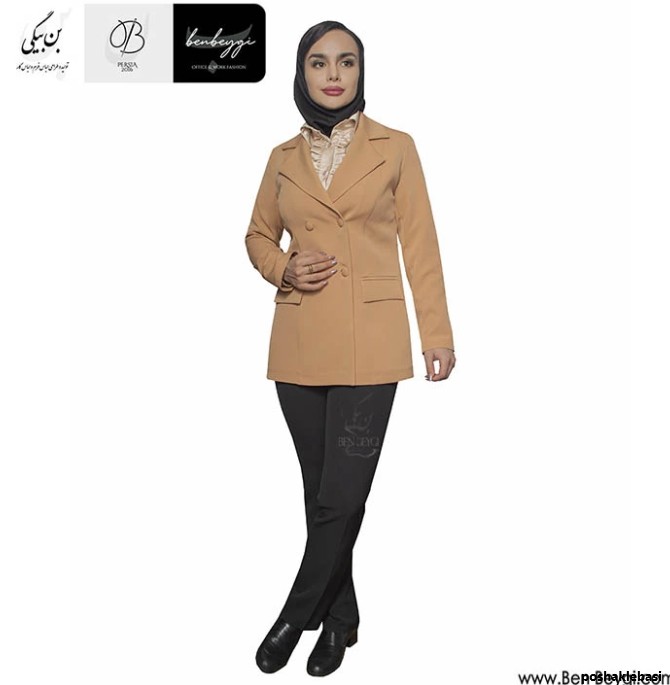 مدل یقه کت زنانه با پارچه کرپ