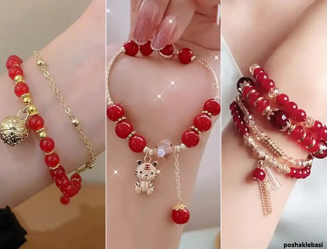 مدل دستبند دخترانه دست ساز با مهره