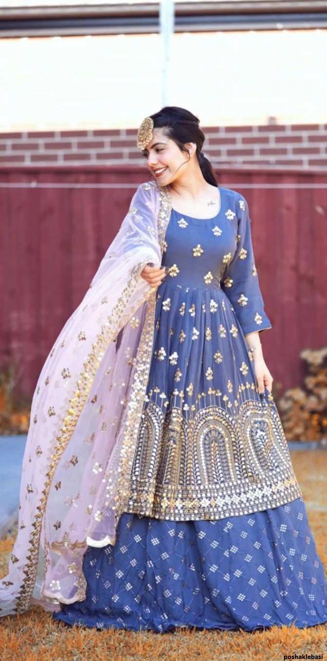 مدل لباس پنجابی حاشیه دار