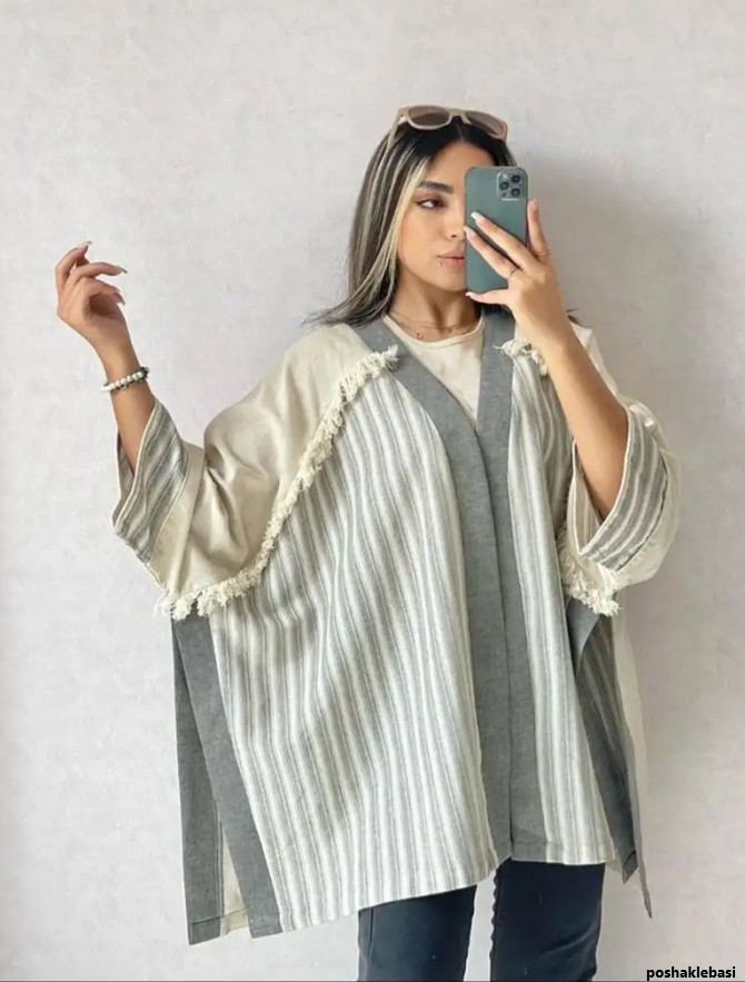 مدل مانتو دخترانه راه راه