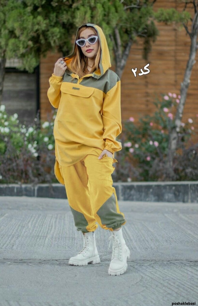 مدل هودی شلوار دخترانه با پارچه میکرو
