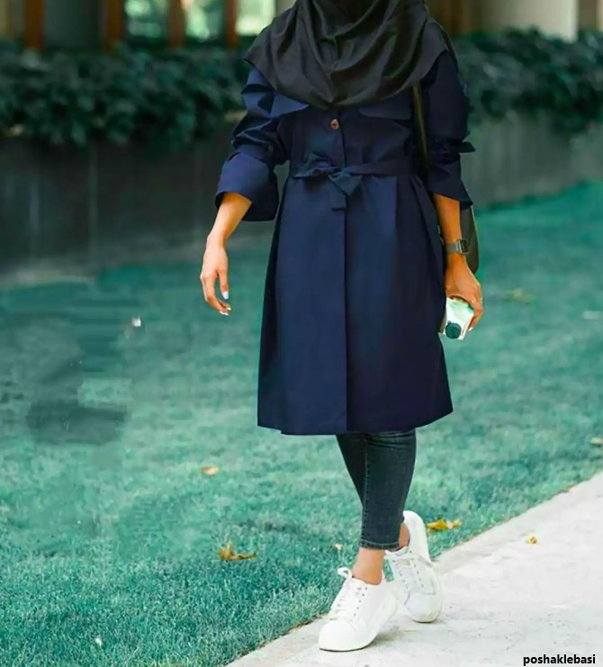 مدل مانتو کمربند دار